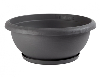 Žardinka TERRAE s podmiskou plastová d35x14cm