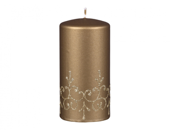 Svíčka TIFFANY VÁLEC vánoční d7x14cm