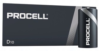 Baterie Duracell Procell D, LR20, velké mono, AM1, XL, BA3030, MN1300, 813, E95, LR20N, 13A, 1,5V, 10 ks