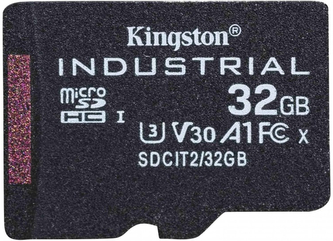 Kingston MicroSDHC karta 32GB Industrial C10 A1 pSLC Card Single Pack