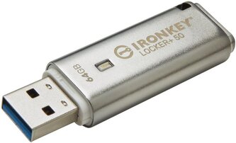 Kingston Flash Disk IronKey 64GB IKLP50 Locker+ 50 AES USB, w/256bit Encryption Kingston Flash Disk IronKey 64GB IKLP50 Locker+ 50 AES USB, w/256bit Encryption
