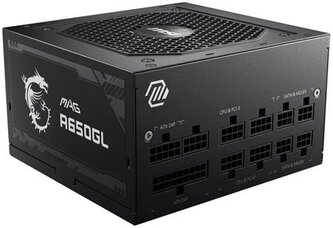 MSI zdroj MAG A650GL 650W ATX akt. PFC 7 let celk. záruka 120mm fan modulární kabeláž 80PLUS Gold MSI zdroj MAG A650GL 650W ATX akt. PFC 7 let celk. záruka 120mm fan modulární kabeláž 80PLUS Gold