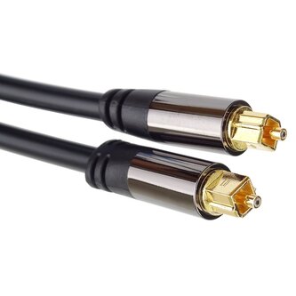PremiumCord Kabel Toslink M/M, OD:6mm, Gold design  1m