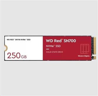 WD RED SSD NVMe 250GB PCIe SN700, Geb3 8GB s, (R:3100 W:1600 MB s) TBW 500