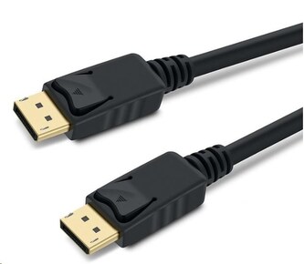 PremiumCord DisplayPort 1.3/1.4 přípojný kabel M/M, zlacené konektory, 1m