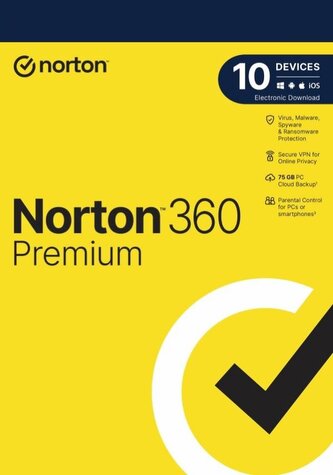NORTON 360 PREMIUM 75GB +VPN 1 uživatel pro 10 zařízení na 3 rok ESD NORTON 360 PREMIUM 75GB +VPN 1 uživatel pro 10 zařízení na 3 rok ESD