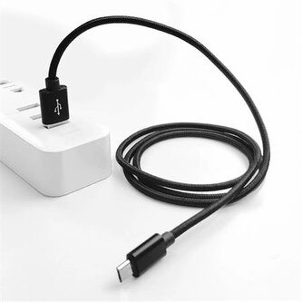 Crono kabel USB 2.0/  USB A samec - microUSB samec, 1,0m, černý standard