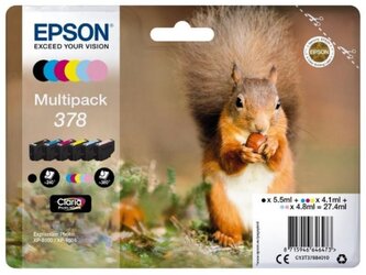 Epson Multipack 6-colours 378 Claria Photo HD Ink C13T37884010 - originální