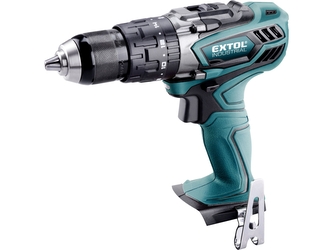 EXTOL INDUSTRIAL vrtací šroubovák aku s příklepem, 18V Li-ion, 4 pólový motor, 2000mAh, bez baterie a nabíječky