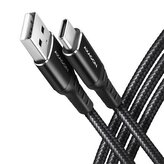 Axagon BUCM-AM10AB, HQ kabel USB-C  USB-A, 1m, USB 2.0, 3A, ALU, oplet, černý