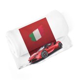 Deka Ferrari Italská vlajka na červeném bloku: 150x120 cm