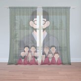 Záclony Money heist Profesor a jeho tým Zelená: 2ks 150x250cm