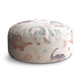 Taburet Circle Malovaní dinosauři: 38x48 cm