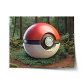 Plakát Pokemon ball Les: 90x60 cm