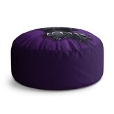Taburet Circle BLACK PANTHER z profilu Fialový: 38x48 cm
