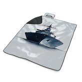 Plážová deka Válečná loď na klidném moři: 200x140 cm