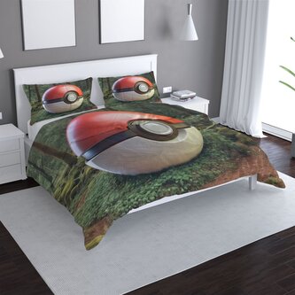 Povlečení Pokemon ball Les: 140x220 / 90x70 Povlečení Pokemon ball Les: 140x220 / 90x70