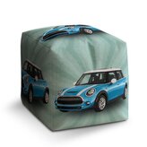 Taburet Cube Mini sedan Zelené pozadí: 40x40x40 cm