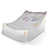 Dětský sedací vak Lounge Pastelová oslava: 80 x 95 x 50 cm