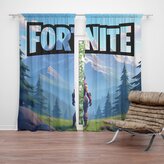 Závěs FORTNITE Horská krajina: 2ks 140x250cm