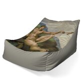 Dětský sedací vak Lounge Stvoření Adama - Michelangelo Buonarroti: 80 x 95 x 50 cm