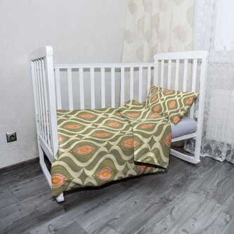 Dětské povlečení do postýlky Retro ornament: 100x135 / 40x60