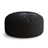 Taburet Circle BLACK PANTHER z profilu Vesmír: 38x48 cm