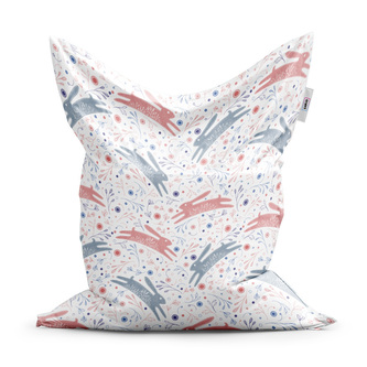 Sedací vak Folklórní zajíčci: 150x100 cm