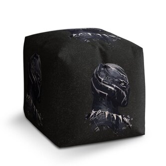 Taburet Cube BLACK PANTHER z profilu Vesmír: 40x40x40 cm Taburet Cube BLACK PANTHER z profilu Vesmír: 40x40x40 cm