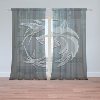 Záclony Zaklínač V lese: 2ks 150x250cm