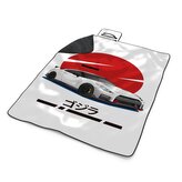 Plážová deka Nissan GTR 35 Japonské slunce: 200x140 cm
