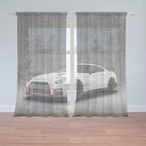Záclony Nissan GTR 35 Šedý: 2ks 150x250cm