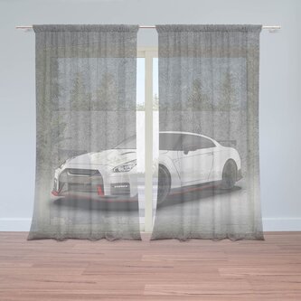 Záclony Nissan GTR 35 Šedý: 2ks 150x250cm