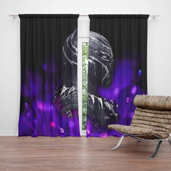 Závěs BLACK PANTHER Fialová luminescence: 2ks 140x250cm Závěs BLACK PANTHER Fialová luminescence: 2ks 140x250cm