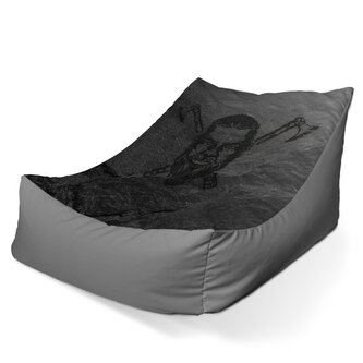 Sedací vak Lounge Vikingové Stone: 120 x 100 x 80 cm