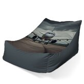 Dětský sedací vak Lounge Letadlo na ranveji: 80 x 95 x 50 cm