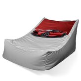 Dětský sedací vak Lounge Ferrari na červenobílé: 80 x 95 x 50 cm