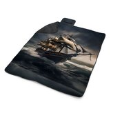 Plážová deka Plachetnice v rozbouřených vodách: 200x140 cm