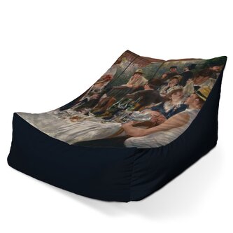 Dětský sedací vak Lounge Snídaně veslařů - Auguste Renoir: 80 x 95 x 50 cm