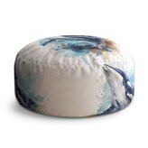 Taburet Circle Akvarelová velryba: 38x48 cm