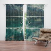 Závěs Hydroplán na horském jezeře: 2ks 140x250cm