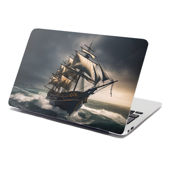 Samolepka na notebook Plachetnice v rozbouřených vodách: 38x26 cm