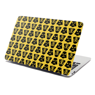 Samolepka na notebook Star Wars Stormtroopeři Pattern na žluté: 38x26 cm