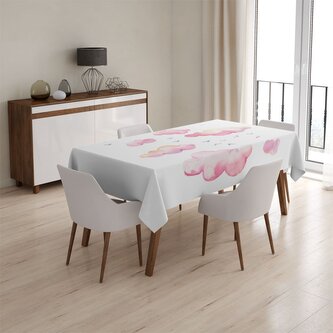 Ubrus Růžové mraky: 90x90 cm