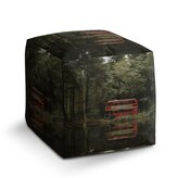 Taburet Cube Červený patrový autobus: 40x40x40 cm