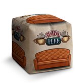Taburet Cube Seriál přátelé CENTRAL PERK Gauč: 40x40x40 cm