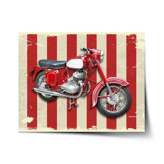 Plakát Jawa panelka Pruhy: 60x40 cm