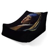 Dětský sedací vak Lounge Dívka s perlou - Johannes Vermeer: 80 x 95 x 50 cm