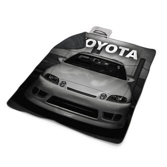 Plážová deka Bílé sportovní auto: 200x140 cm