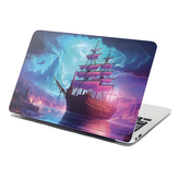 Samolepka na notebook Magická plachetnice pod měsícem: 38x26 cm